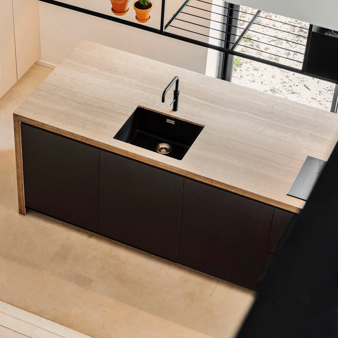 Houtmerk Ratio® - Plafondrek Hannover - Open vak gecoat staal Keukens Houtmerk