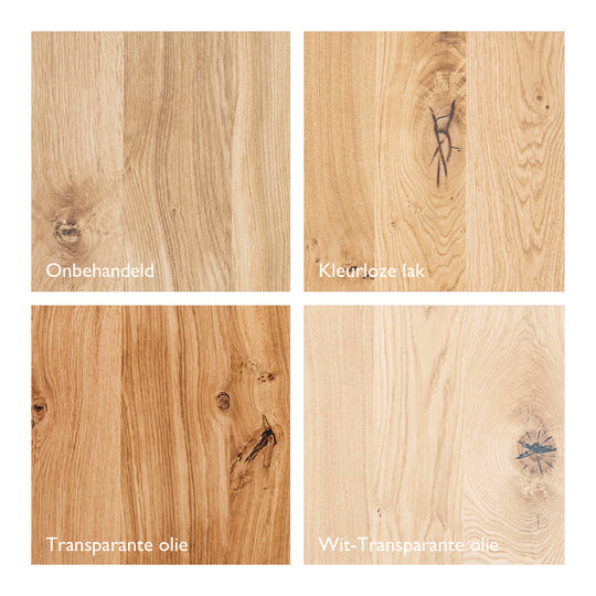 Houtmerk - Tafel Uniform Eiken - Rechthoek met wang Tafels Houtmerk