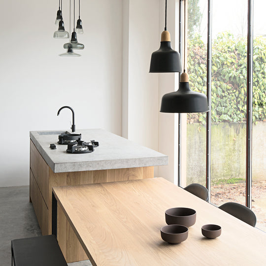 Houtmerk - Concreto wasbak hardsteen - maatwerk steen Wastafels Houtmerk