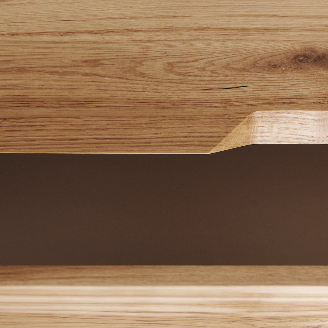 Houtmerk - Houten Badmeubel Azur met Concreto stenen wastafel - Massief hout - SALE Badmeubels Houtmerk