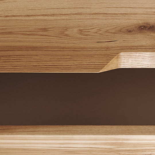 Houtmerk - Houten Badmeubel Azur met Concreto stenen wastafel - Massief hout - SALE Badmeubels Houtmerk