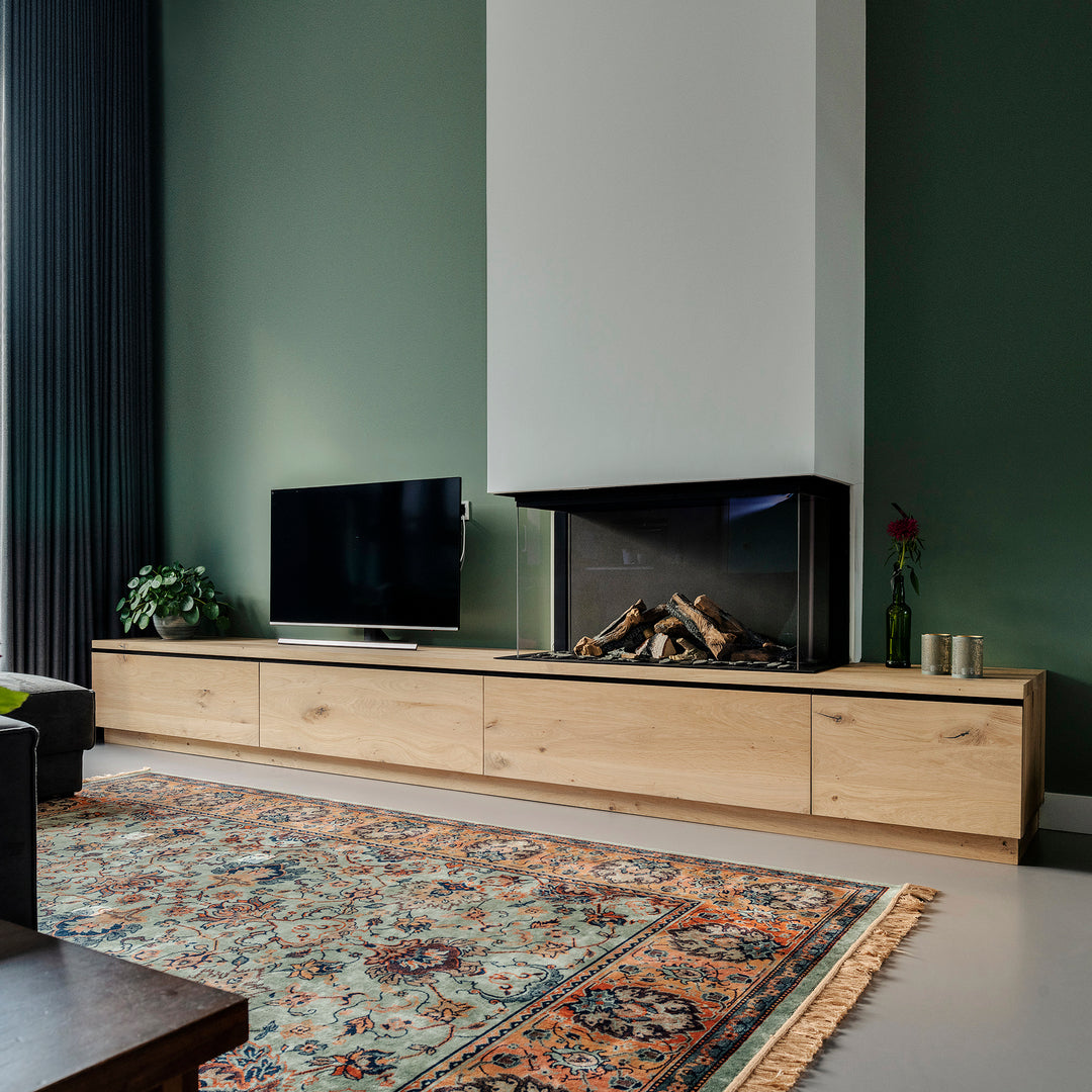Houtmerk - Kast Duet 03 - Zitkast met lades Kastcombinatie Houtmerk