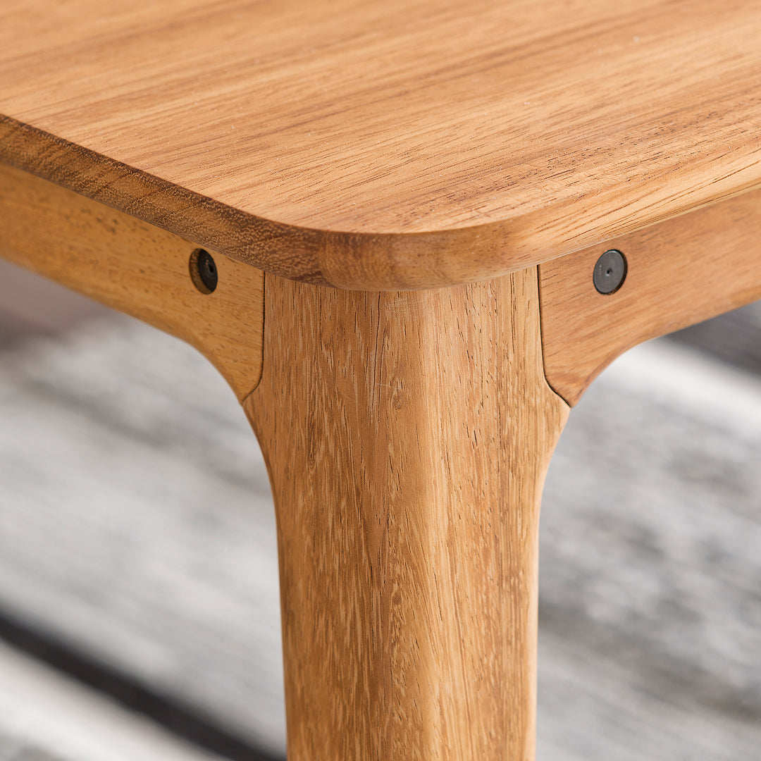 Houtmerk - Tafel Walden Massief hout - Rechthoek ronde hoek Tafels Houtmerk