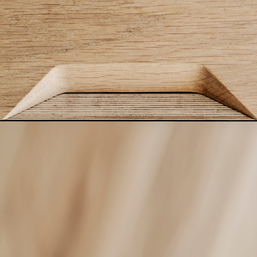 Houtmerk - Wandmeubel Azur met werkplek - Massief hout maatwerk Kasten Houtmerk