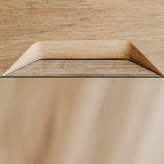 Houtmerk - Wandmeubel Azur met werkplek - Massief hout maatwerk Kasten Houtmerk