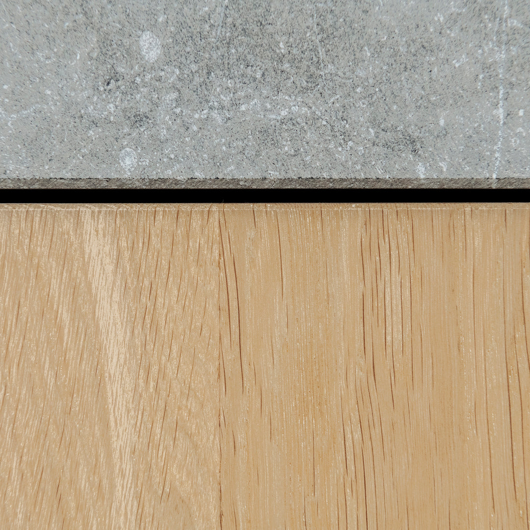 Houtmerk - Kast Argo 04 - Hoge kast met diepe ladekast Kastcombinatie Houtmerk