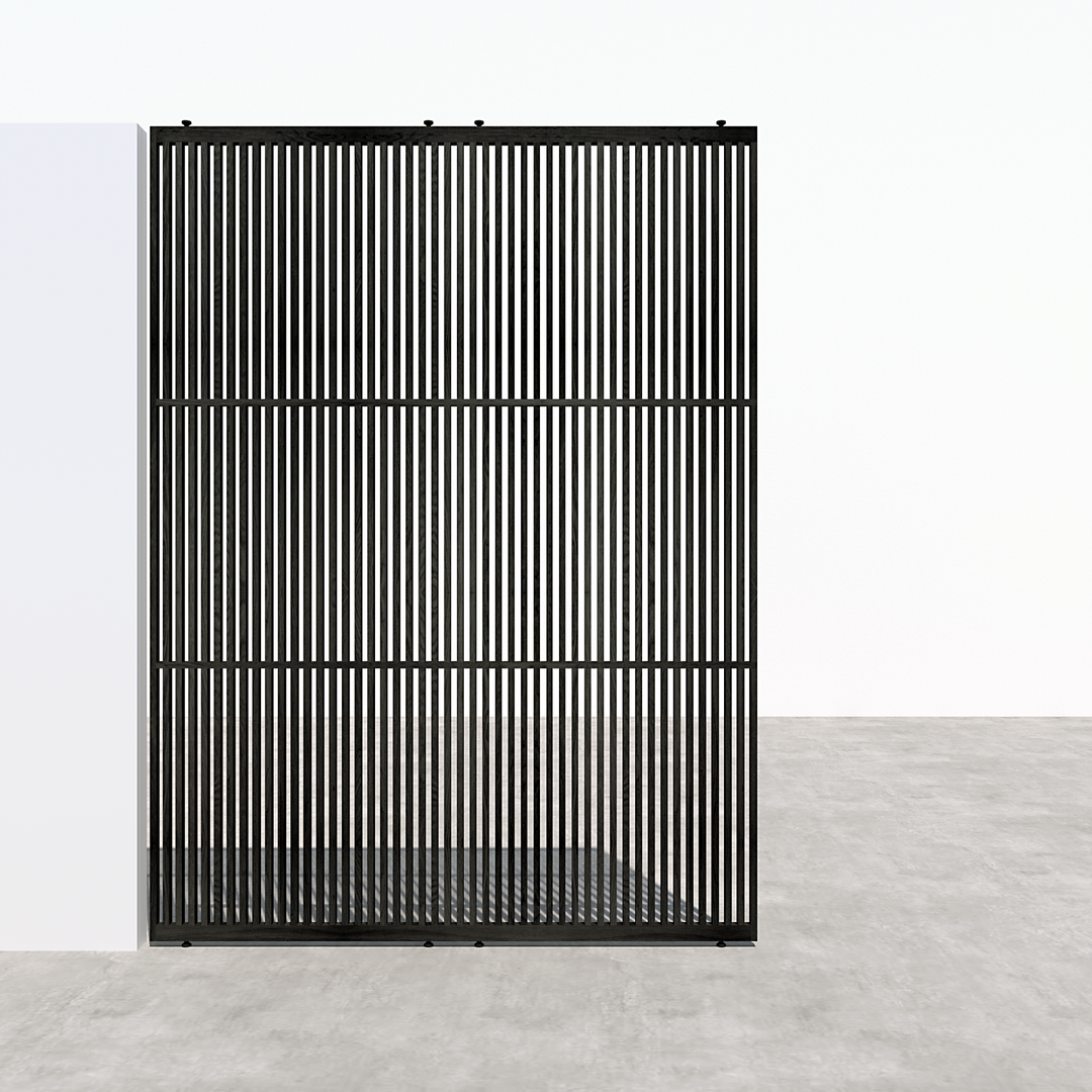Houtmerk - Beits Kleuren Roomdivider Linea XL - Kamerhoog van 235cm tot 265cm Roomdividers Houtmerk