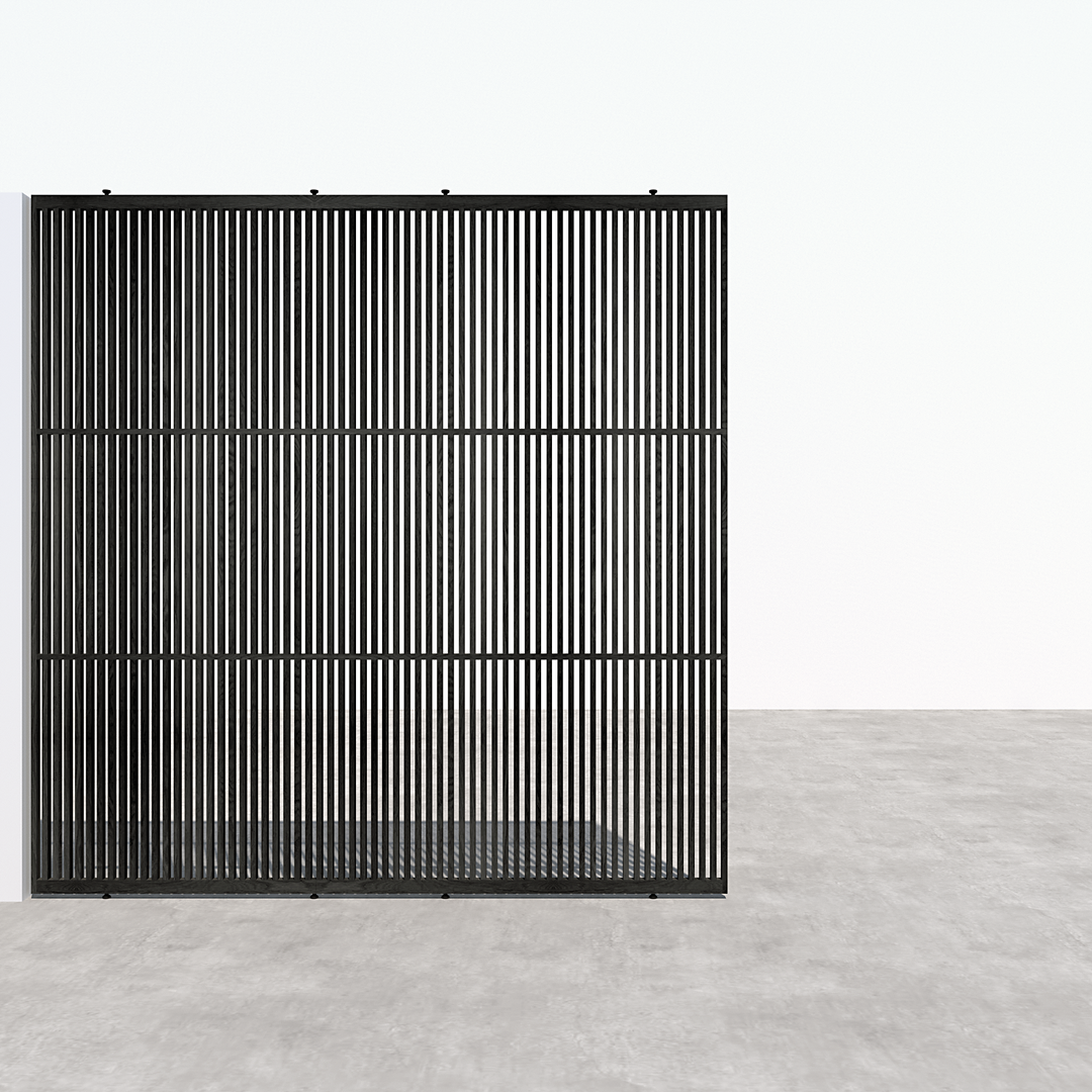 Houtmerk - Beits Kleuren Roomdivider Linea XXL - Kamerhoog van 235cm tot 265cm Roomdividers Houtmerk