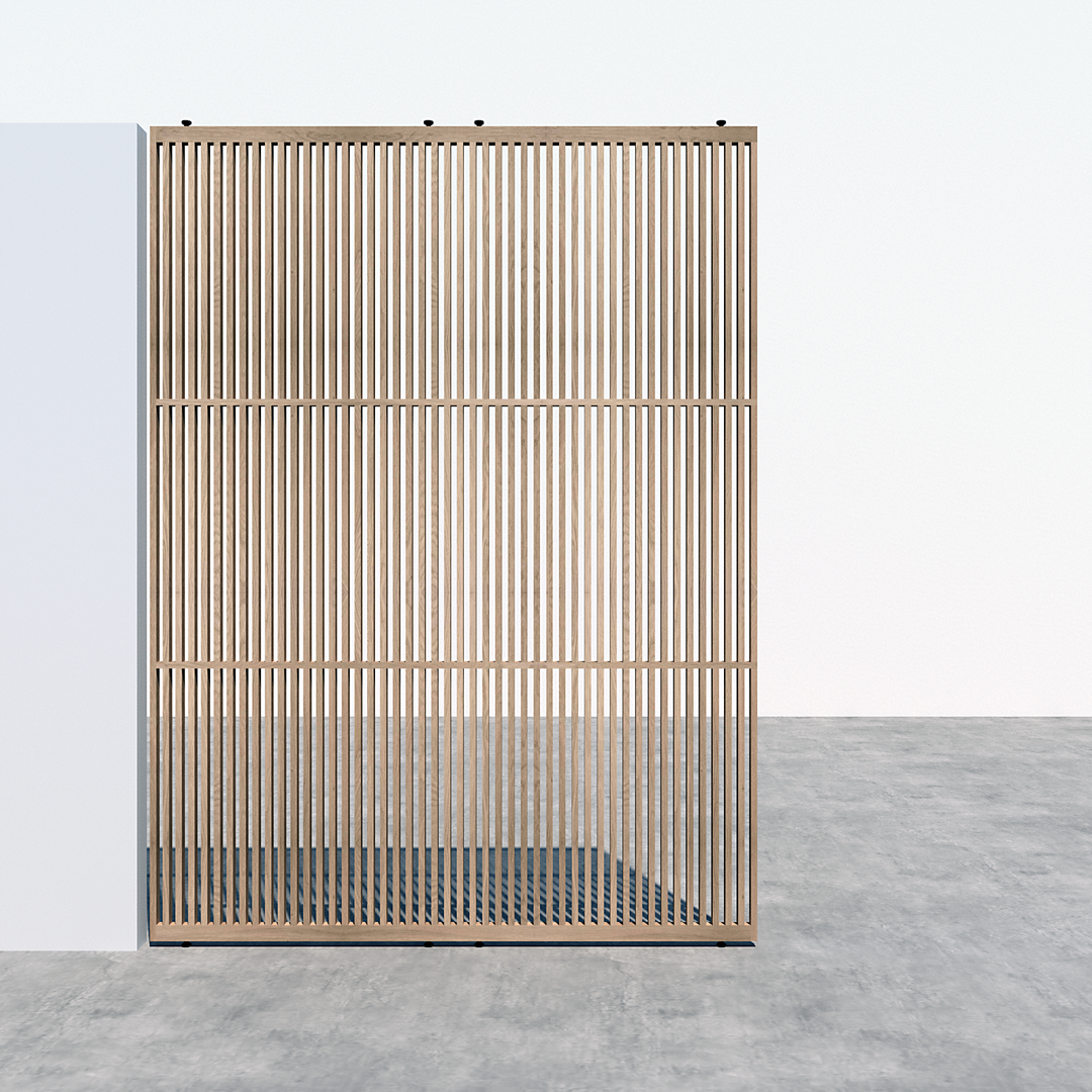 Houtmerk - Houten Roomdivider Linea XL - Kamerhoog van 235cm tot 265cm Roomdividers Houtmerk