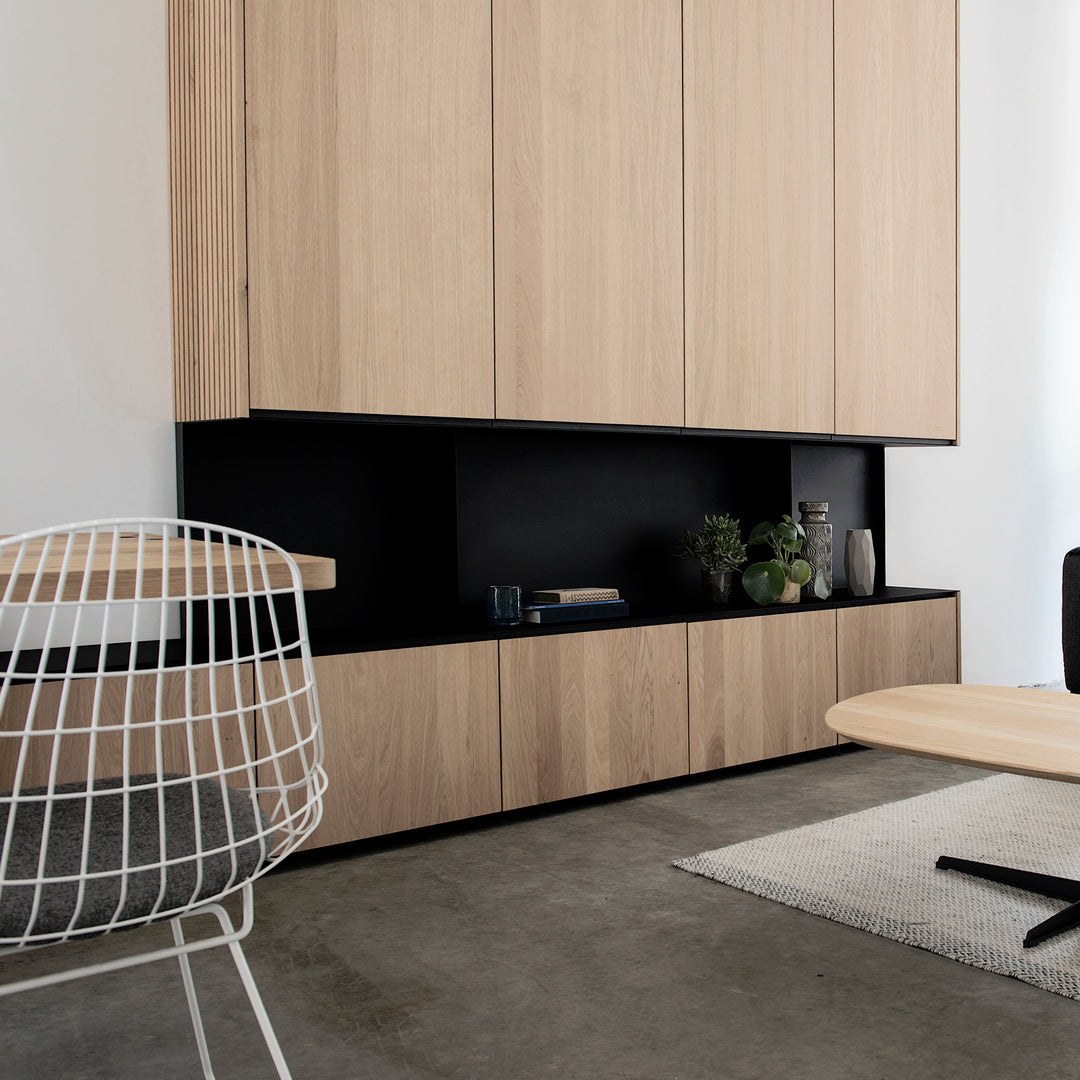 Houtmerk - Kast Duet 03 - Zitkast met lades Kastcombinatie Houtmerk
