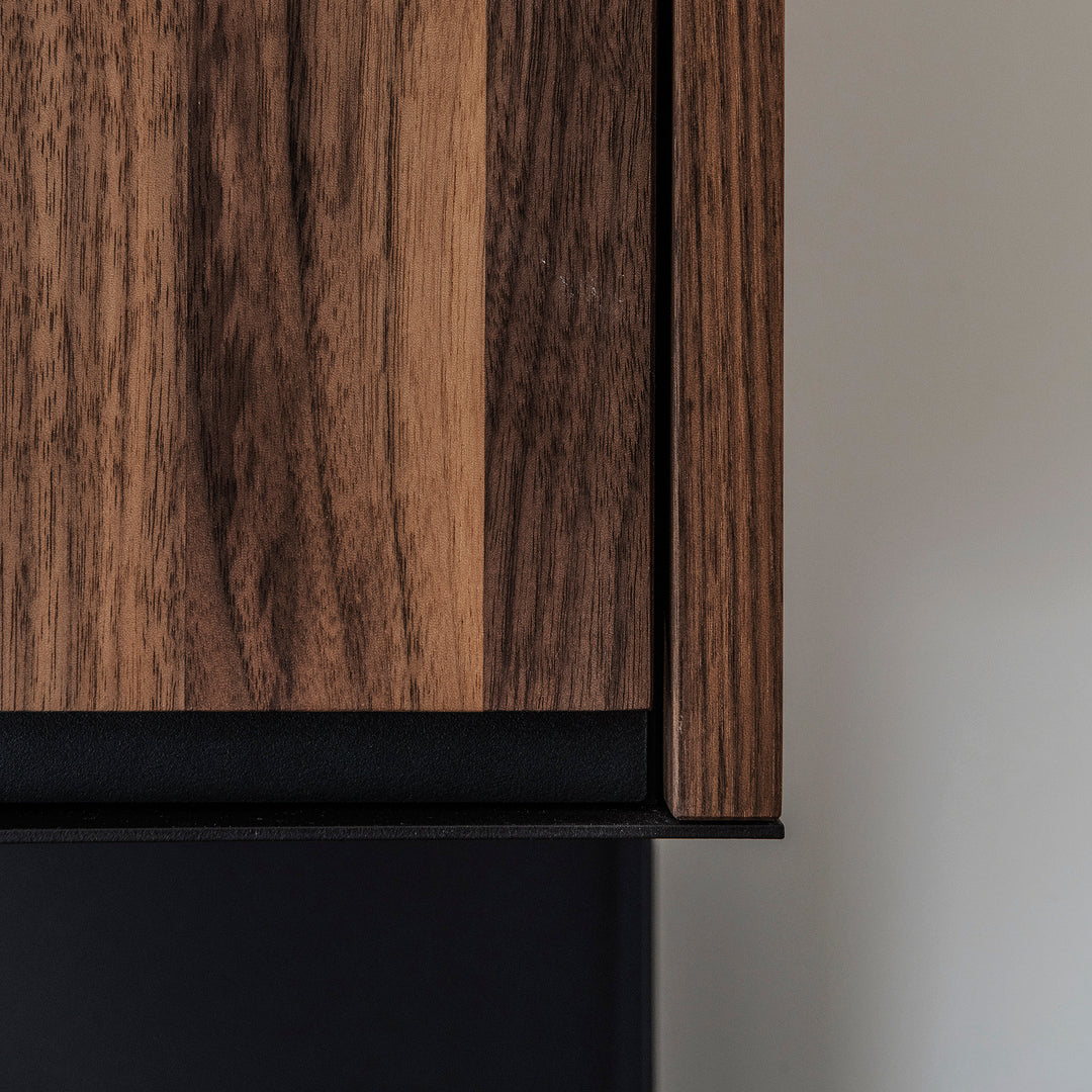 Houtmerk Domus® - Haardmeubel - Massief hout met plaatstaal Haardmeubels Houtmerk