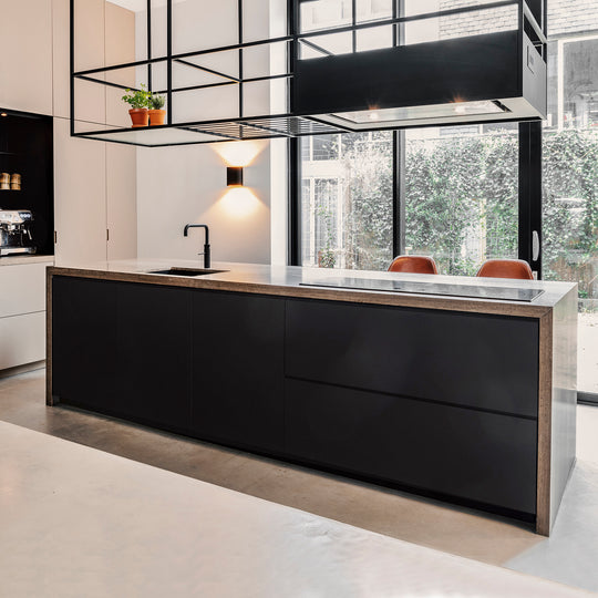 Houtmerk Ratio® - Plafondrek Hannover - Open vak gecoat staal Keukens Houtmerk