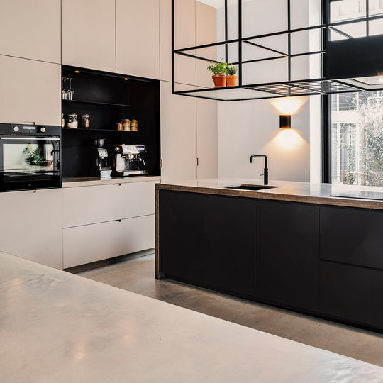 Houtmerk Ratio® - Plafondrek Hannover - Open vak gecoat staal Keukens Houtmerk