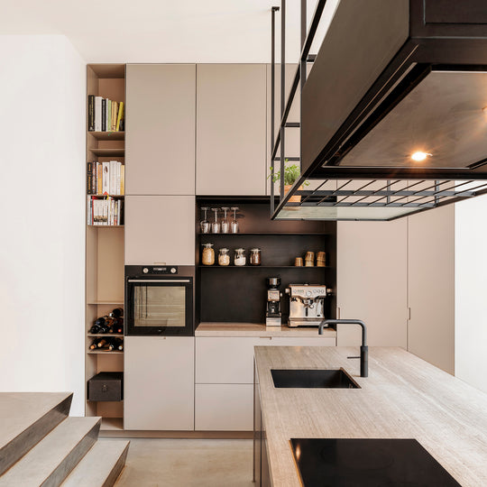 Houtmerk Ratio® - Plafondrek Hannover - Open vak gecoat staal Keukens Houtmerk
