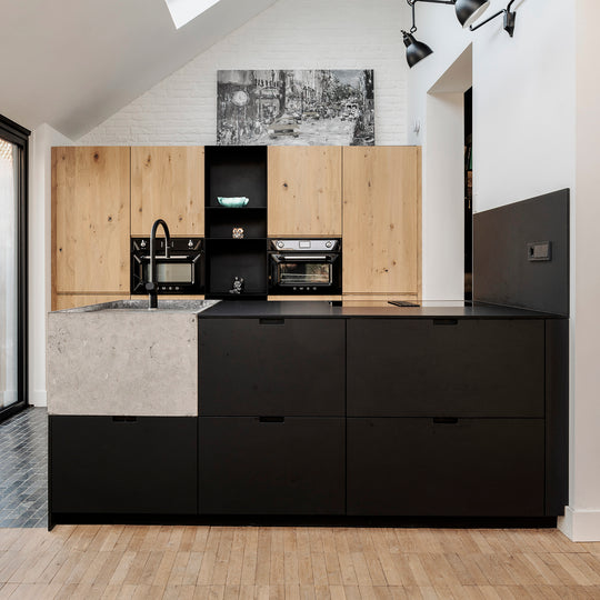 Houtmerk - Concreto wasbak hardsteen - maatwerk steen Wastafels Houtmerk