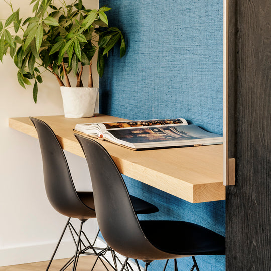 Houtmerk - Kast Flex 04 - Bureaublad met wandplanken Kastcombinatie Houtmerk
