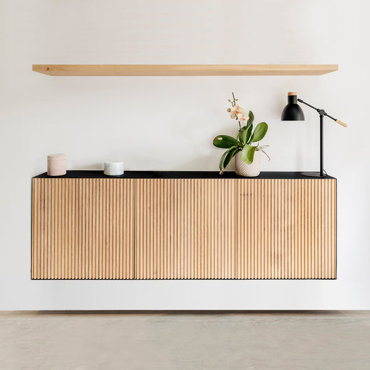 Houtmerk - Houten Wandplank blinde bevestiging - Massief eiken Wandplanken Houtmerk