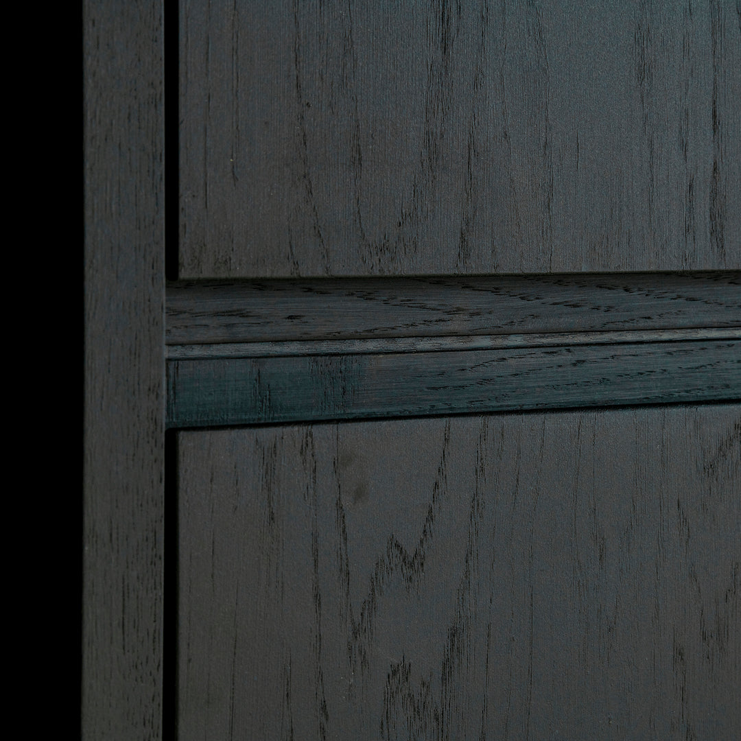 Ratio - Keukenfront GRIP - Massief eiken Primeur Zwarte beits Keukenfronten Houtmerk