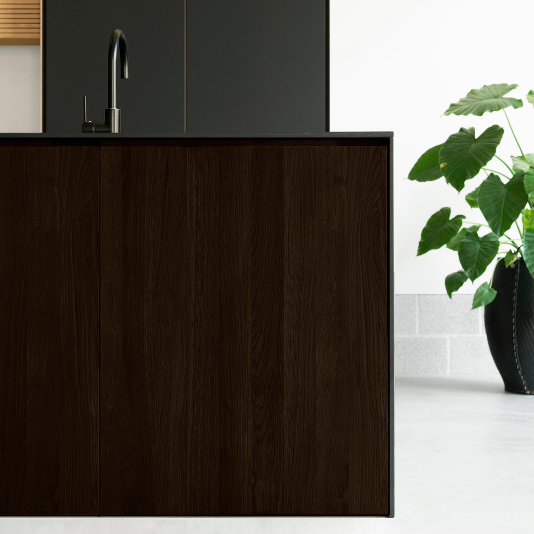 Ratio - Keukenfront GRIP - Massief eiken Primeur Cacao beits Keukenfronten Houtmerk