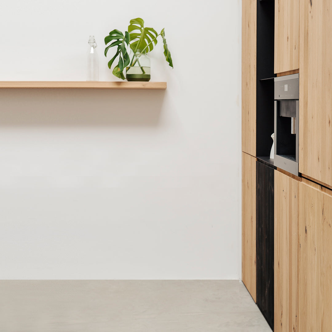 Houtmerk - Houten Wandplank blinde bevestiging - Massief eiken Wandplanken Houtmerk