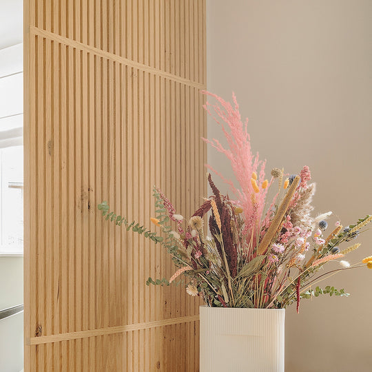 Houtmerk - Houten Roomdivider Linea XL - Kamerhoog van 235cm tot 265cm Roomdividers Houtmerk