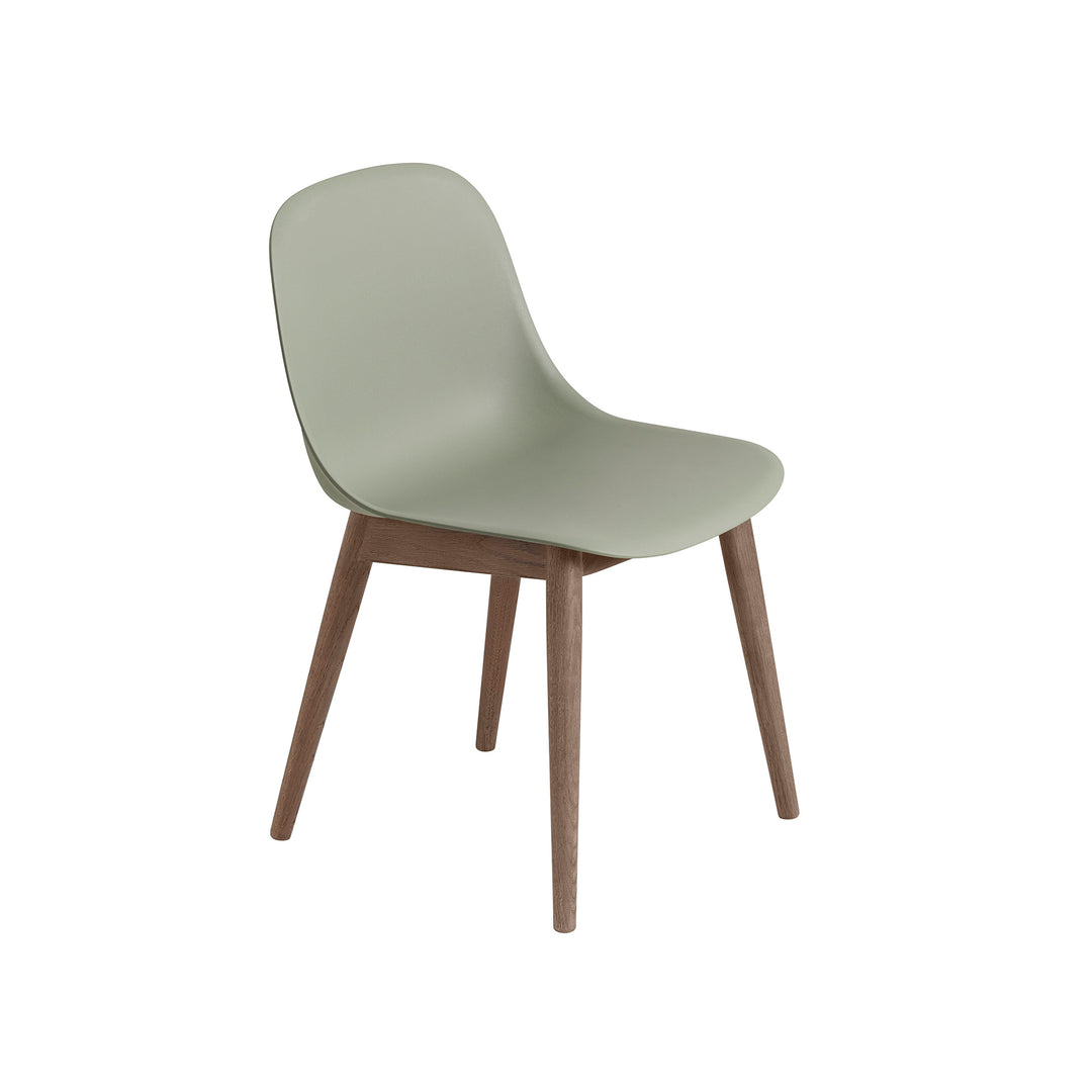 Muuto - Fiber Side Chair Wood Base - Stoel met Houten Onderstel Stoelen Muuto   