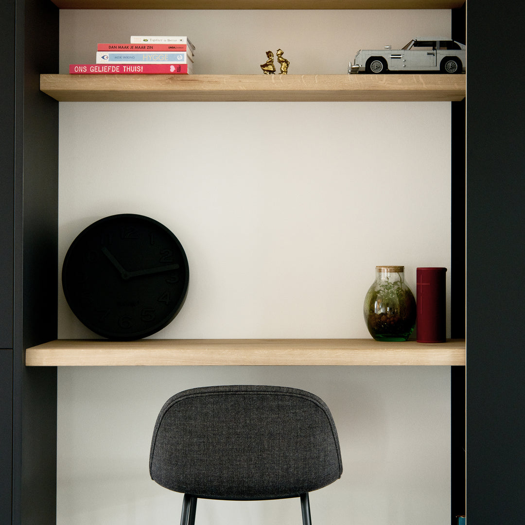 Houtmerk - Kast Flex 03 - Hoge kast met bureaublad en achterwand Kastcombinatie Houtmerk