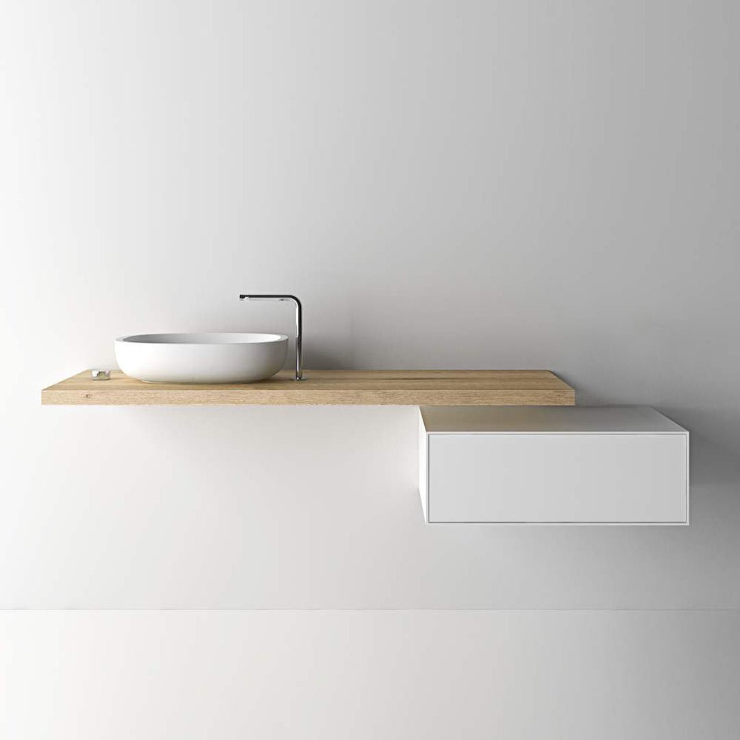Houtmerk - Donau Bureau plank - maatwerk massief hout Kasten Houtmerk