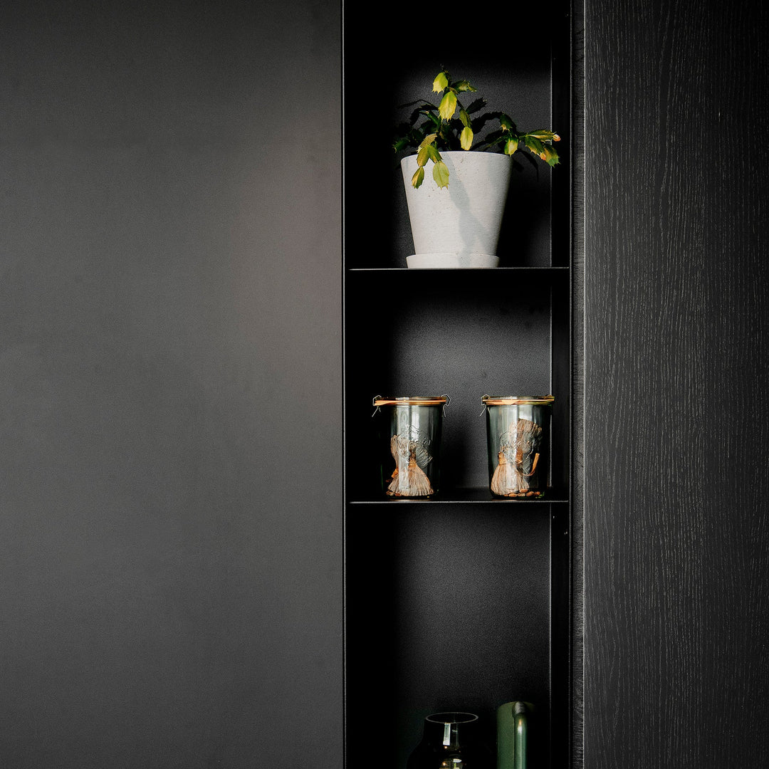 Open vak Plato - Anodic Brown gecoat plaatstaal 60x40 - SALE Wandplanken Houtmerk