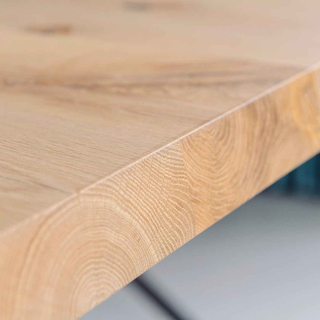 Houtmerk - Tafel Still Eiken - Rechthoek ronde hoek Tafels Houtmerk