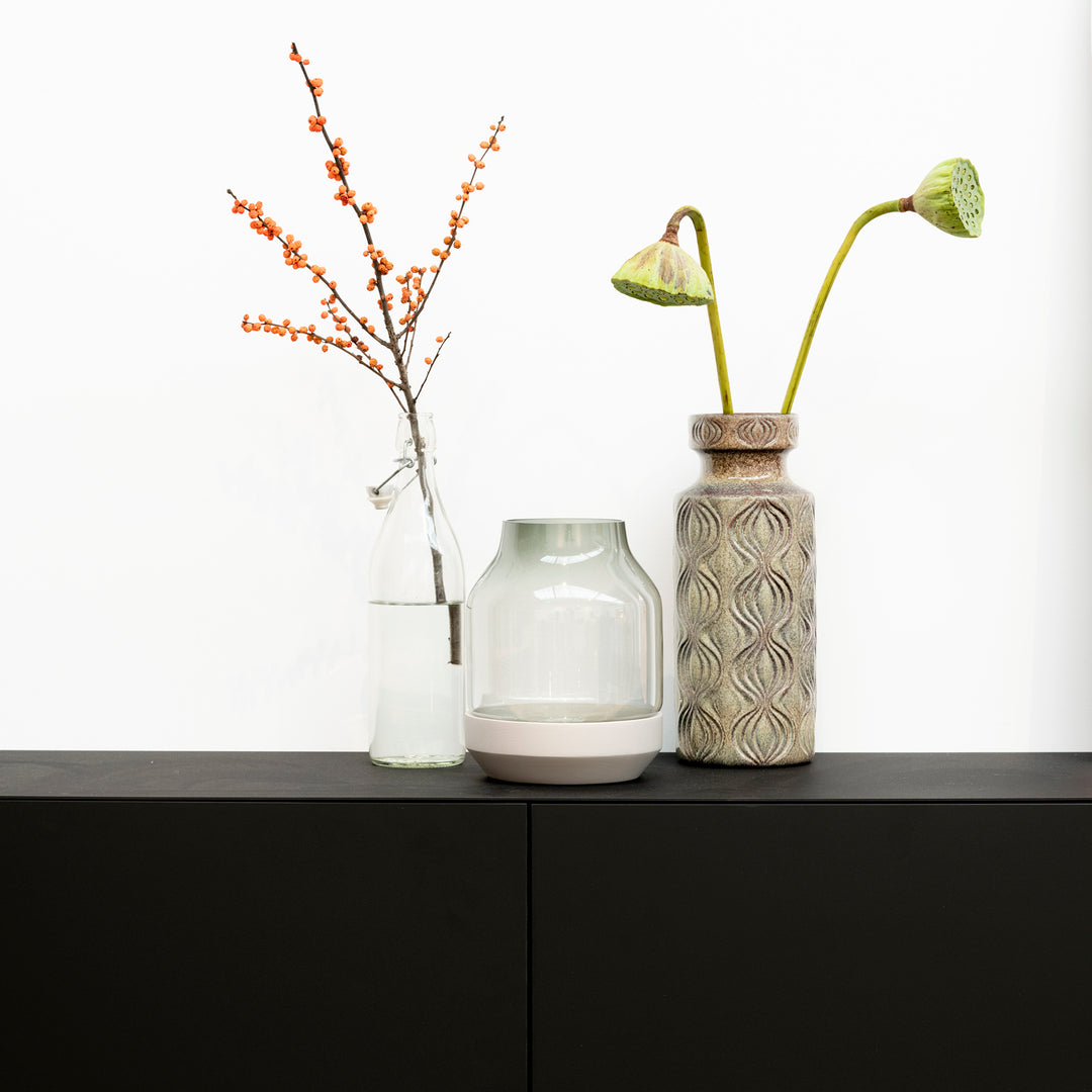 Houtmerk - Stalen dressoir Deco - Zwarte Arpa Fenix fronten - SALE Kasten Houtmerk