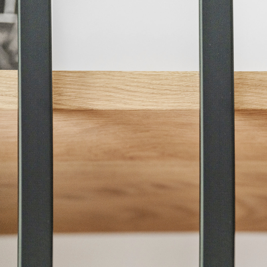 Houtmerk Domus® - Kastcombinatie Lavoro met werkplek - Massief hout met Arpa Fenix Kasten Houtmerk