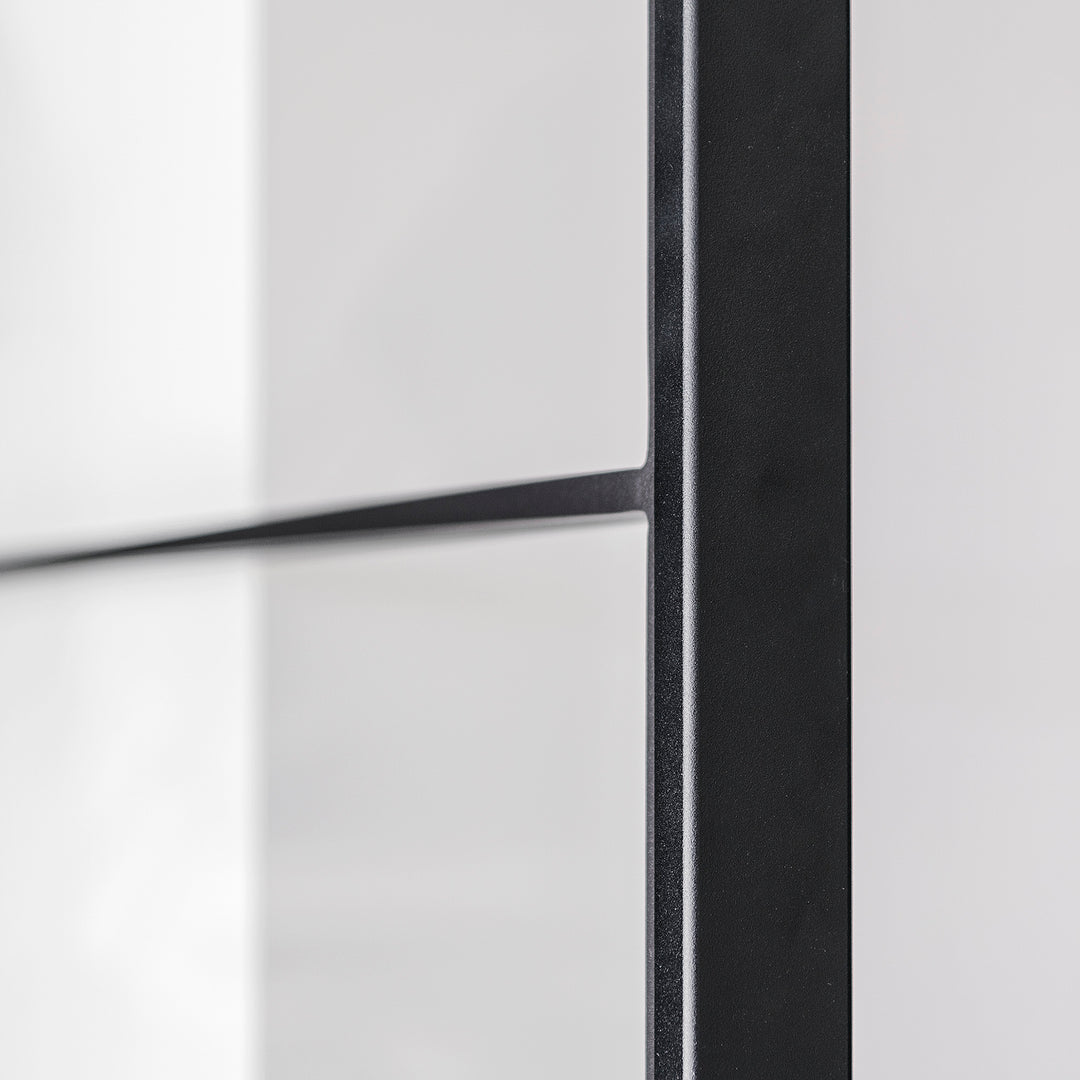 Houtmerk - En Suite Kast Porta 03 - Kast met stalen schuifdeuren Kastcombinatie Houtmerk