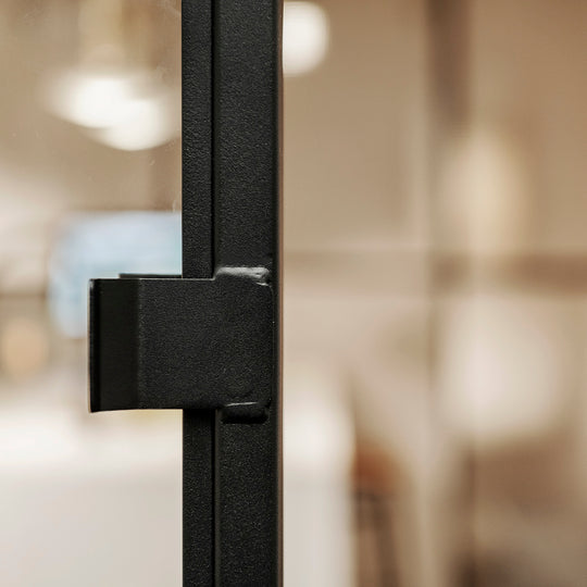 Houtmerk - Maatwerk stalen Schuifdeur - Helder glas Deuren Houtmerk