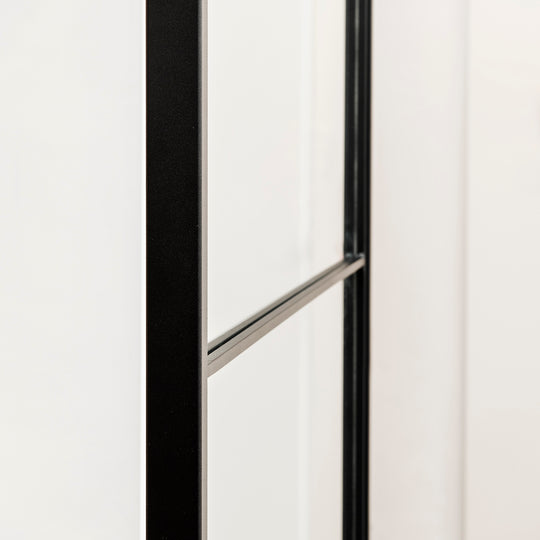 Houtmerk - En Suite Kast Porta 04 - Kast met stalen schuifdeuren Kastcombinatie Houtmerk