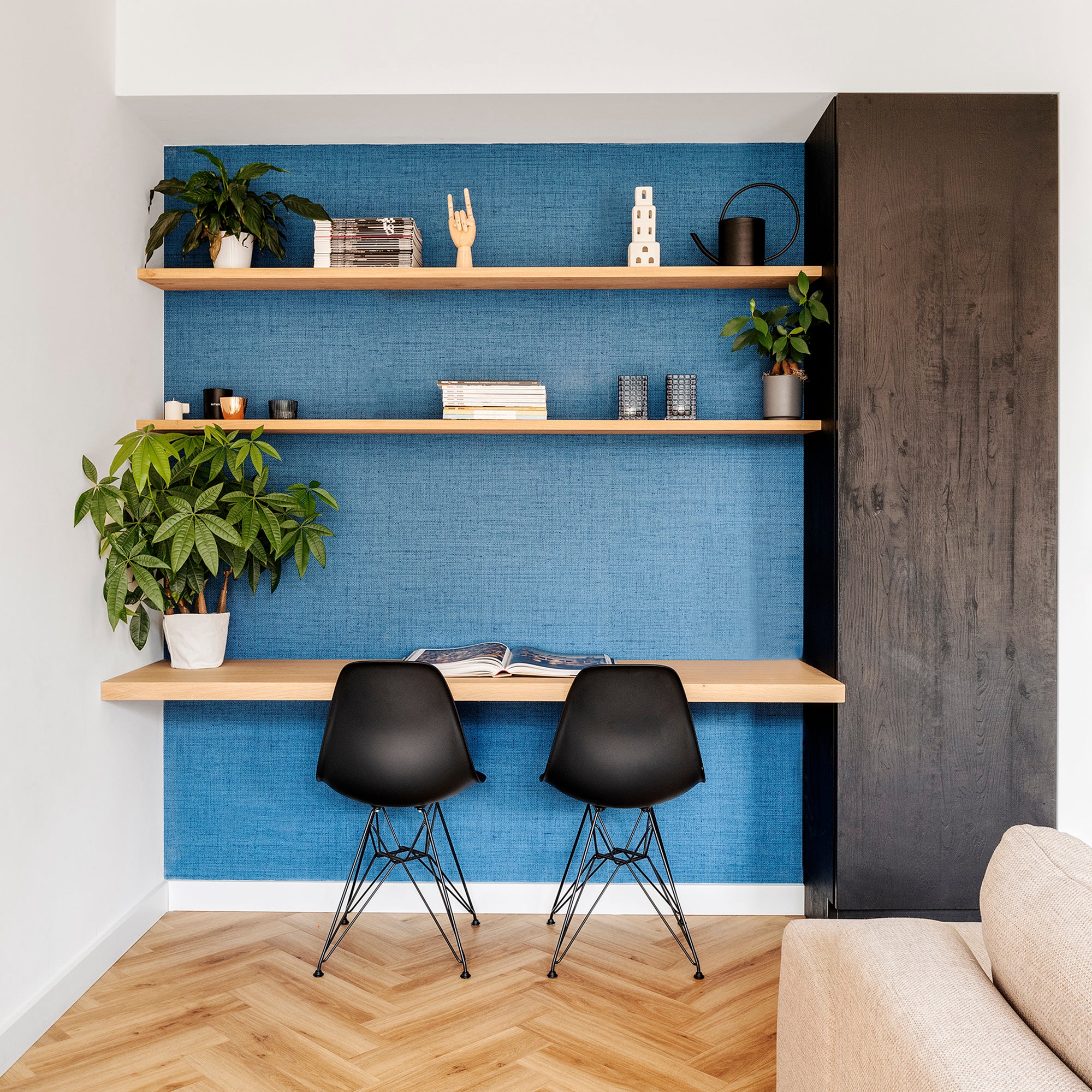 Houtmerk - Donau Bureau plank - maatwerk massief hout Kasten Houtmerk