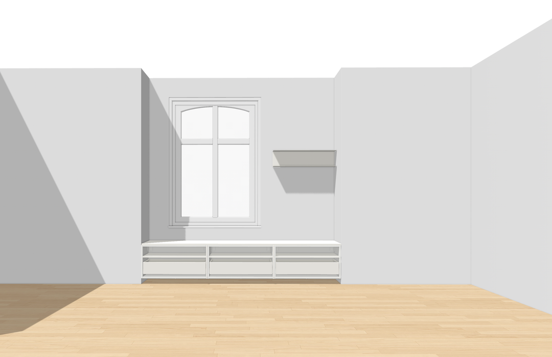 Houtmerk - Zitbank Villa 01 - Zitelement met lades of deuren Kastcombinatie Houtmerk