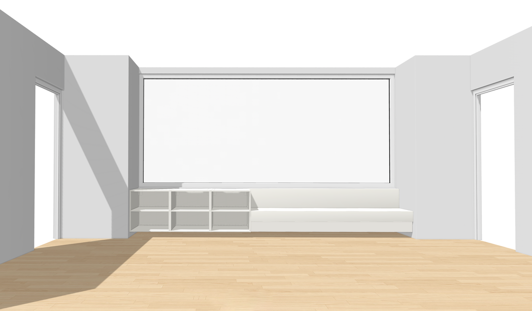 Houtmerk - Zitbank Villa 03 - Zitelement met lades of deuren Kastcombinatie Houtmerk