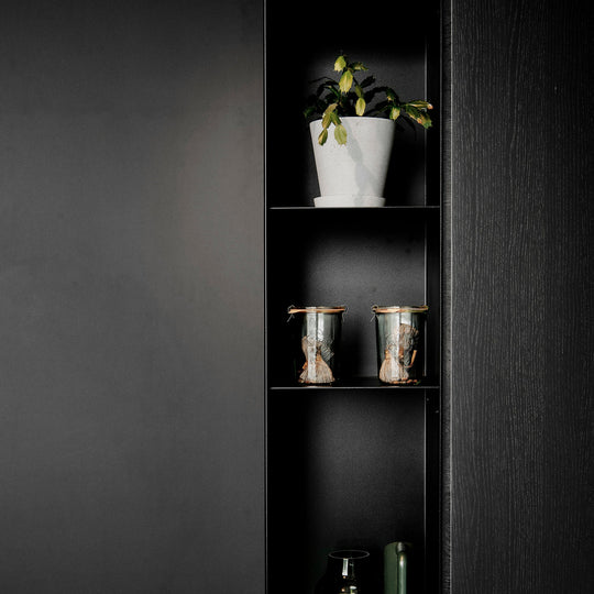 Houtmerk - Kast Fumo 04 - Hoge kastenwand voor haard Kastcombinatie Houtmerk