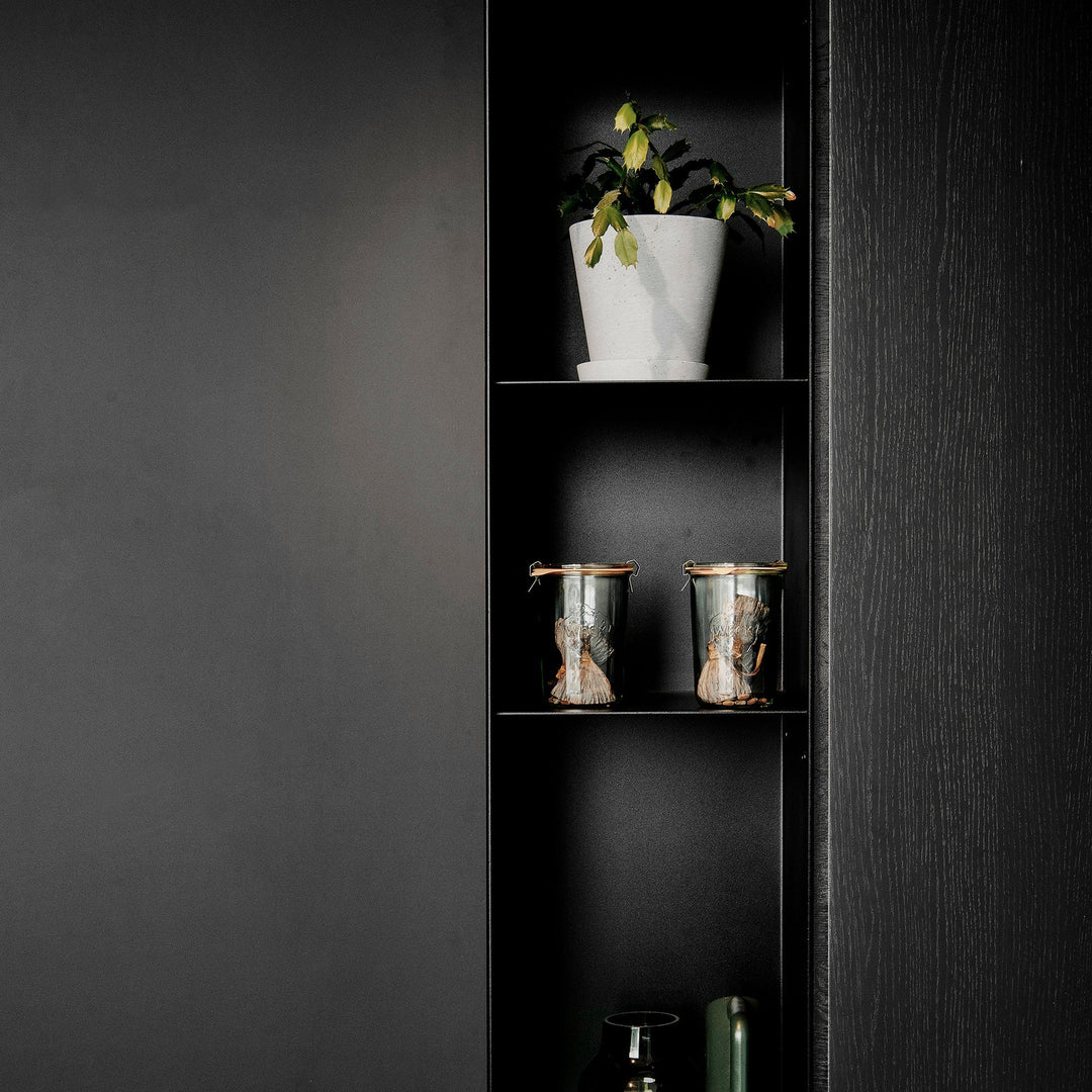 Houtmerk - Kast Fumo 05 - Hoge kastenwand voor haard Kastcombinatie Houtmerk