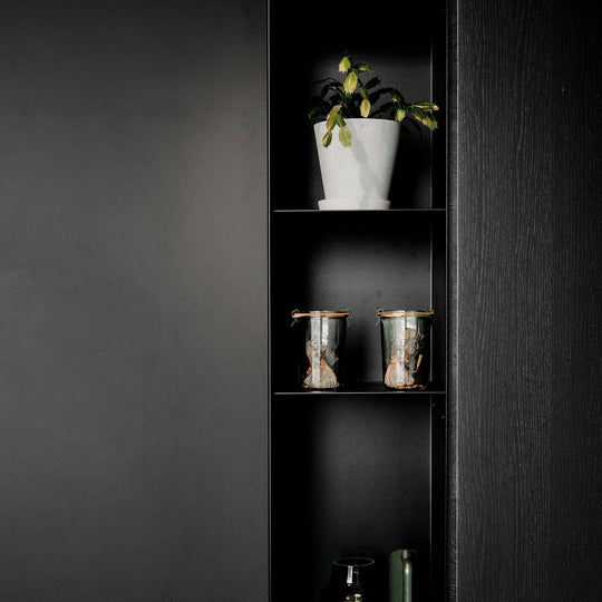 Houtmerk - Kast Fumo 05 - Hoge kastenwand voor haard Kastcombinatie Houtmerk