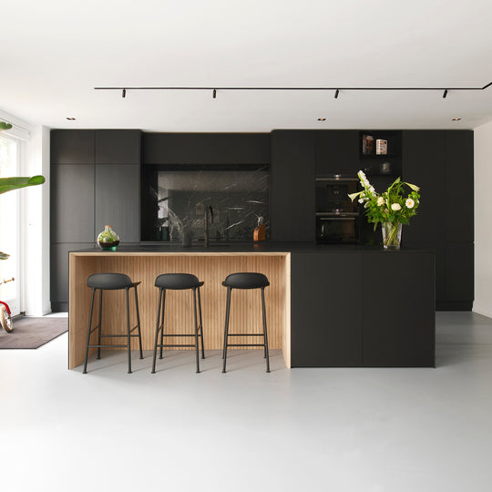 Ratio - Keukenfront GRIP - Massief eiken Primeur Zwarte beits Keukenfronten Houtmerk