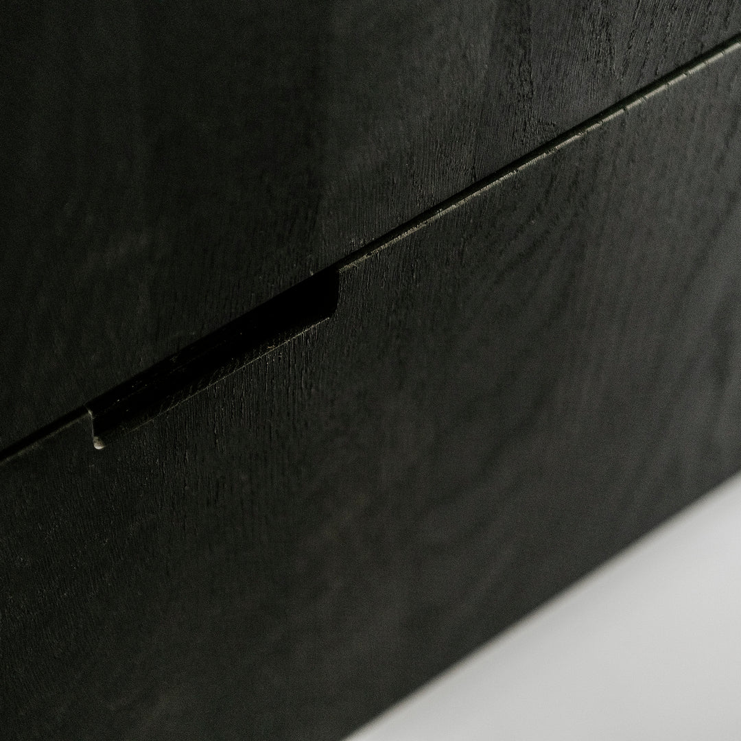 Ratio - Keukenfront GRIP - Massief eiken Primeur Zwarte beits Keukenfronten Houtmerk