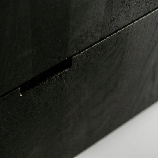 Ratio - Keukenfront GRIP - Massief eiken Primeur Zwarte beits Keukenfronten Houtmerk