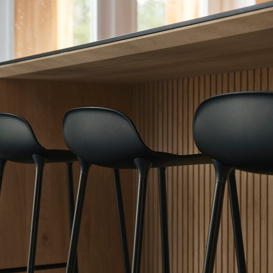 Ratio - Keukenfront GRIP - Massief eiken Primeur Zwarte beits Keukenfronten Houtmerk