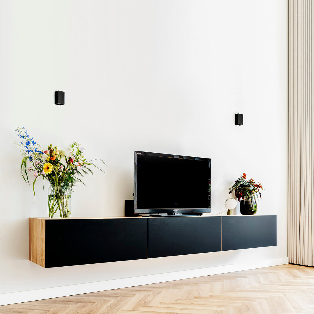 Houtmerk - Houten wandmeubel Azur - Massief eiken met Arpa Fenix Kasten Houtmerk