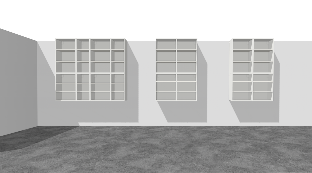 Houtmerk - Kast Vero 01 - Zwevende wandkast met open vak Kastcombinatie Houtmerk