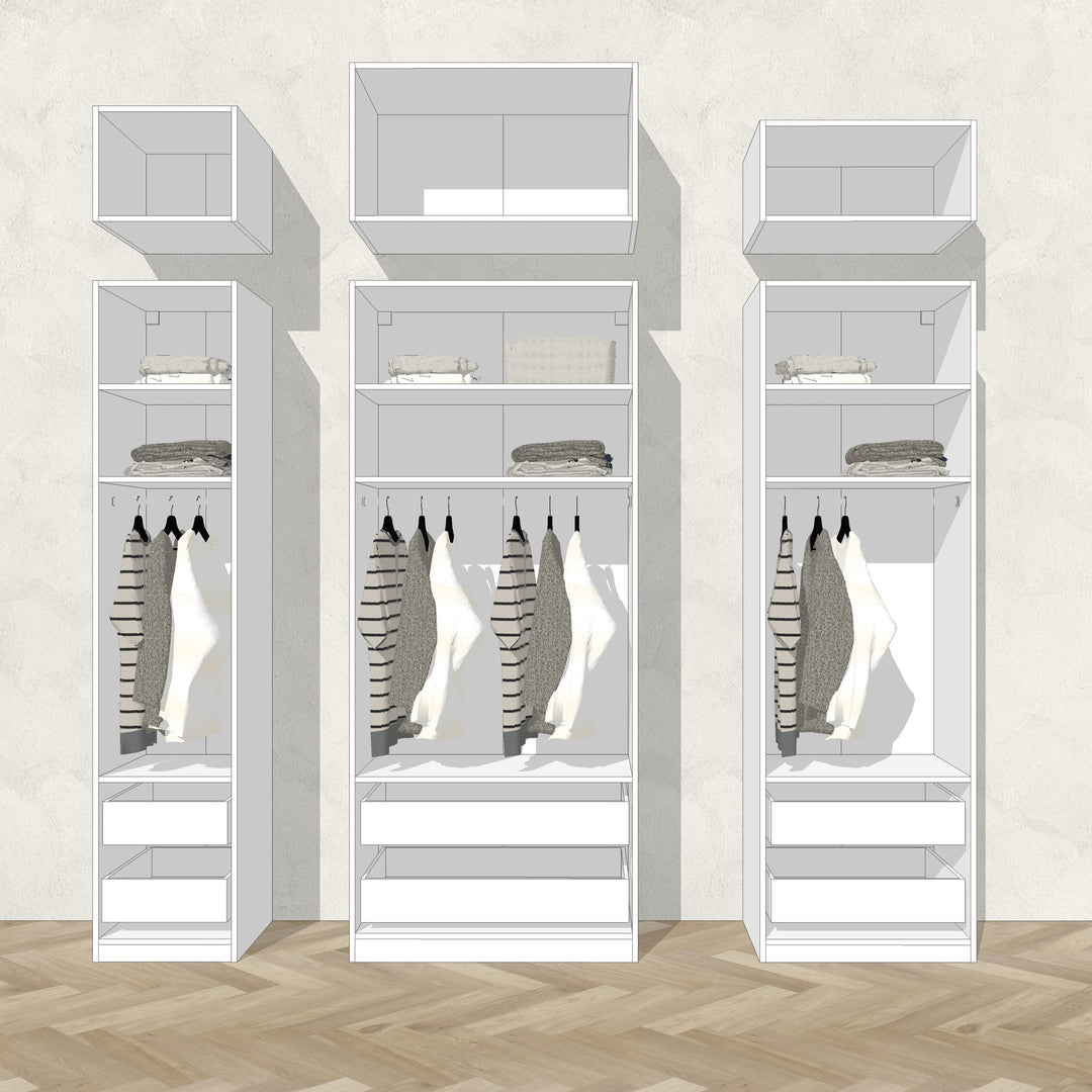 Plafondhoge maatwerk opzetkasten voor PAX: meer opbergruimte en een luxe uitstraling