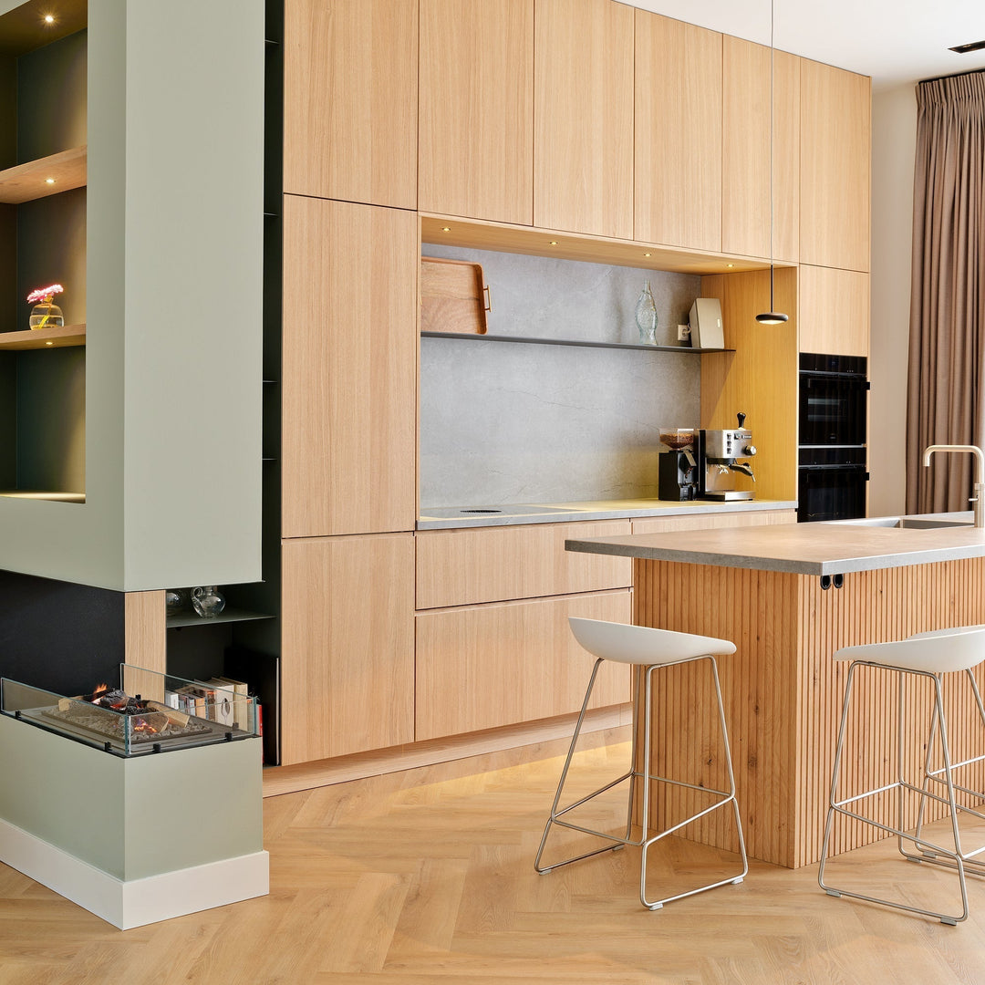 Project in Breukelen: een keuken waar hout op hout werkt
