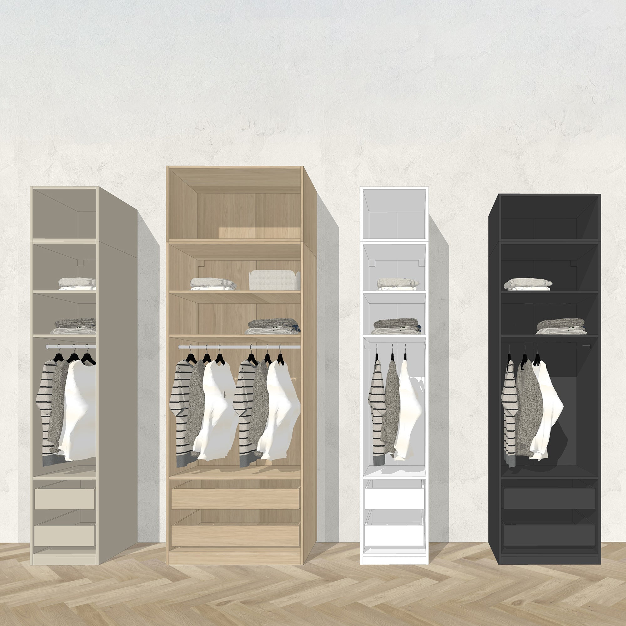 Ikea Pax kledingkasten met Partner® opzetkast